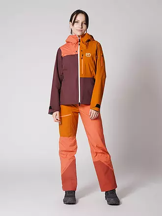 ORTOVOX | Giacca da sci alpinismo da donna Ortler 3L con cappuccio | dunkelrot